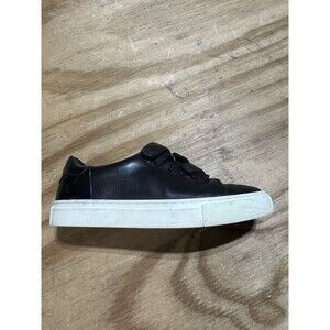 Tory Burch Triple Strap Colorblock Sneakers Leather Black Metallic Shoe Sz 5.5 M
